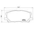 BREMBO Sada brzdovch destiek - kotouov brzda ‐ BRE P83067