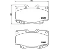 BREMBO Sada brzdovch destiek - kotouov brzda ‐ BRE P83069