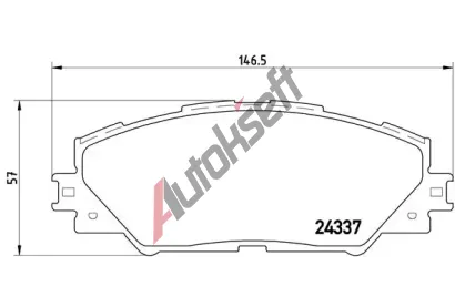 BREMBO Sada brzdovch destiek - kotouov brzda BRE P83071, P 83 071