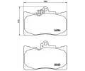 BREMBO Sada brzdovch destiek - kotouov brzda ‐ BRE P83072