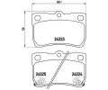 Sada brzdovch destiek BREMBO ‐ BRE P83073