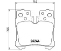 Sada brzdovch destiek BREMBO ‐ BRE P83076