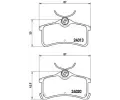 Sada brzdovch destiek BREMBO ‐ BRE P83084