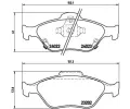 Sada brzdovch destiek BREMBO ‐ BRE P83085