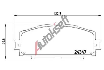 BREMBO Sada brzdovch destiek - kotouov brzda BRE P83086, P 83 086