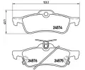 Sada brzdovch destiek BREMBO ‐ BRE P83087