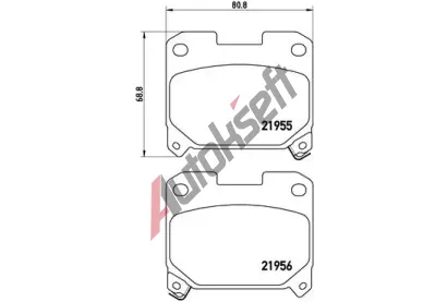 BREMBO Sada brzdovch destiek - kotouov brzda BRE P83091, P 83 091