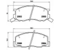 Sada brzdovch destiek BREMBO ‐ BRE P83093