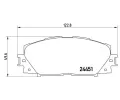 BREMBO Sada brzdovch destiek - kotouov brzda ‐ BRE P83106