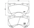 Sada brzdovch destiek BREMBO ‐ BRE P83107