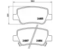 Sada brzdovch destiek BREMBO ‐ BRE P83112