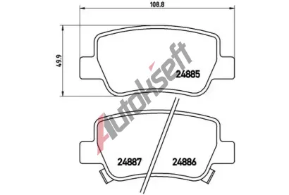 BREMBO Sada brzdovch destiek - kotouov brzda BRE P83112, P 83 112