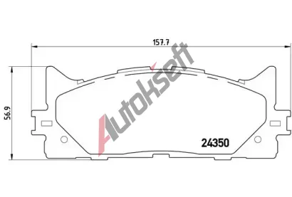 BREMBO Sada brzdovch destiek BREMBO XTRA LINE BRE P83117X, P 83 117X