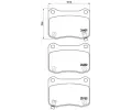 Sada brzdovch destiek BREMBO ‐ BRE P83134