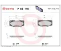 BREMBO Sada brzdovch destiek ‐ BRE P83140