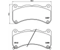 Sada brzdovch destiek BREMBO ‐ BRE P83146