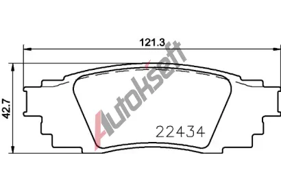 BREMBO Sada brzdovch destiek BRE P 83 160, BRE P83160