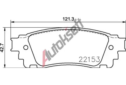 BREMBO Sada brzdovch destiek BRE P 83 166, BRE P83166