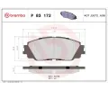 Sada brzdovch destiek BREMBO ‐ BRE P83172