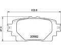 Sada brzdovch destiek BREMBO ‐ BRE P83174