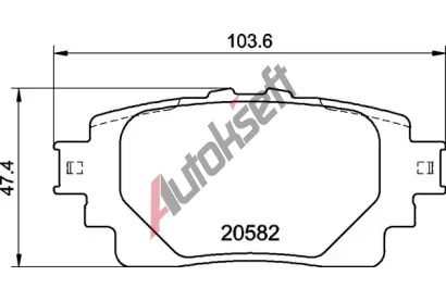 BREMBO Sada brzdovch destiek BRE P83174, P 83 174
