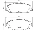 Sada brzdovch destiek BREMBO ‐ BRE P83175