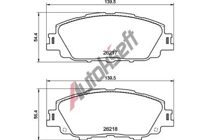 BREMBO Sada brzdovch destiek BRE P83175, P 83 175