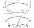 Sada brzdovch destiek BREMBO ‐ BRE P83177