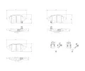 Sada brzdovch destiek BREMBO ‐ BRE P83178