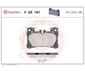 Sada brzdovch destiek BREMBO ‐ BRE P83181