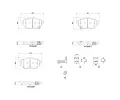 BREMBO Sada brzdovch destiek ‐ BRE P83182