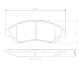 Sada brzdovch destiek BREMBO ‐ BRE P83191
