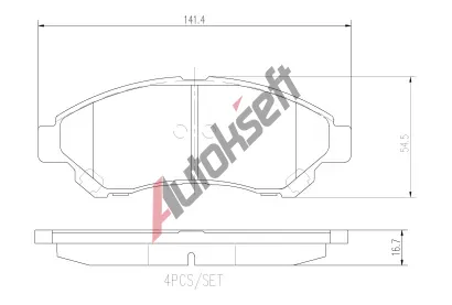 BREMBO Sada brzdovch destiek PRIME LINE BRE P83191, P 83 191