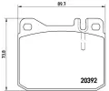 Sada brzdovch destiek BREMBO ‐ BRE P85007