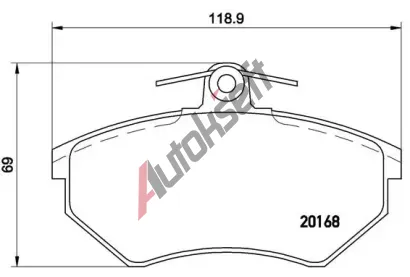 BREMBO Sada brzdovch destiek - kotouov brzda BRE P85011, P 85 011