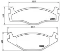 Sada brzdovch destiek BREMBO ‐ BRE P85012