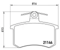 BREMBO Sada brzdovch destiek - kotouov brzda ‐ BRE P85013