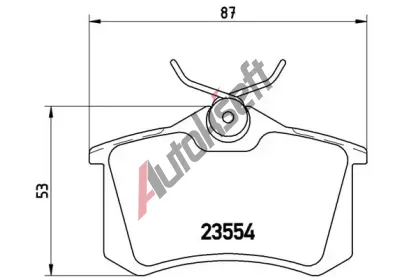 BREMBO Sada brzdovch destiek - kotouov brzda BRE P85017, P 85 017