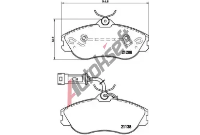 BREMBO Sada brzdovch destiek - kotouov brzda BRE P85018, P 85 018