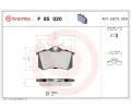 Sada brzdových destiček BREMBO ‐ BRE P85020X Sada brzdových destiček BREMBO ‐ BRE P85020X