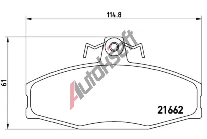 BREMBO Sada brzdovch destiek - kotouov brzda BRE P85022, P 85 022