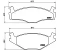 Sada brzdovch destiek BREMBO ‐ BRE P85024