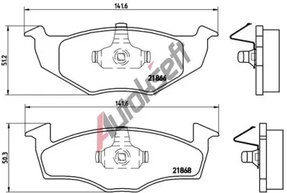 BREMBO Sada brzdovch destiek - kotouov brzda BRE P85025, P 85 025