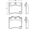 Sada brzdovch destiek BREMBO ‐ BRE P85027