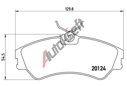 BREMBO Sada brzdovch destiek - kotouov brzda BRE P85028, P 85 028