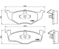 BREMBO Sada brzdovch destiek - kotouov brzda ‐ BRE P85031