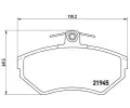 Sada brzdovch destiek BREMBO ‐ BRE P85032