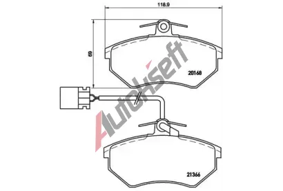 BREMBO Sada brzdovch destiek - kotouov brzda BRE P85034, P 85 034