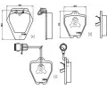 Sada brzdovch destiek BREMBO ‐ BRE P85038