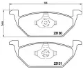 Sada brzdovch destiek BREMBO ‐ BRE P85041